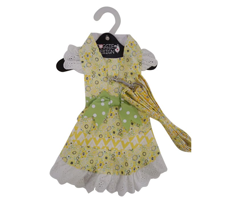 Emily Yellow Floral and Lace Dress