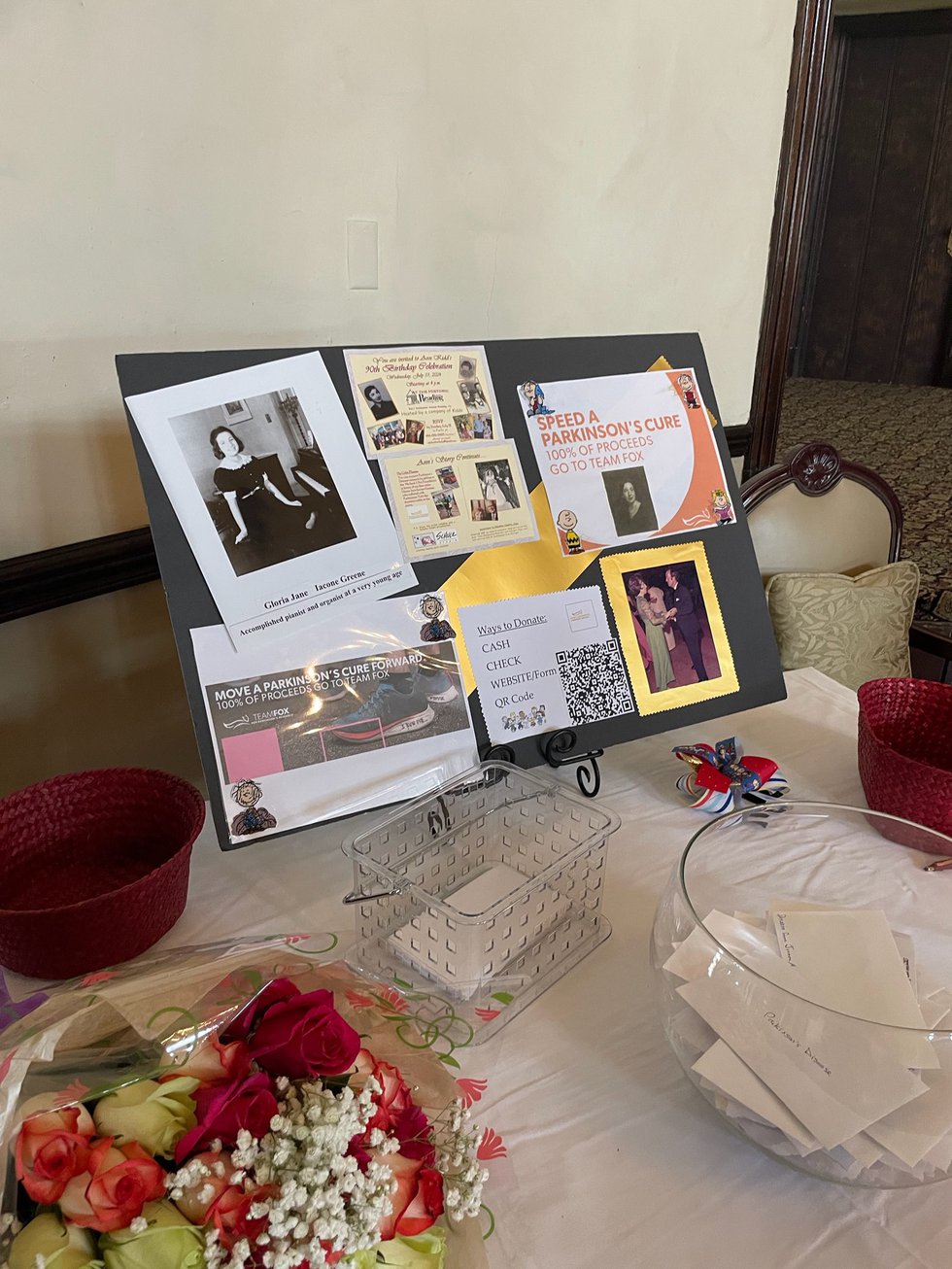 Fox Foundation Donation Table in Memory of Glory Jean Iacone Greene.jpeg